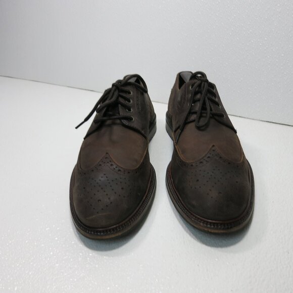 J&M Mens Nubuck Leather Casual Oxford Comfortable Footwear Shoes Men's Size 9 M - Picture 6 of 7